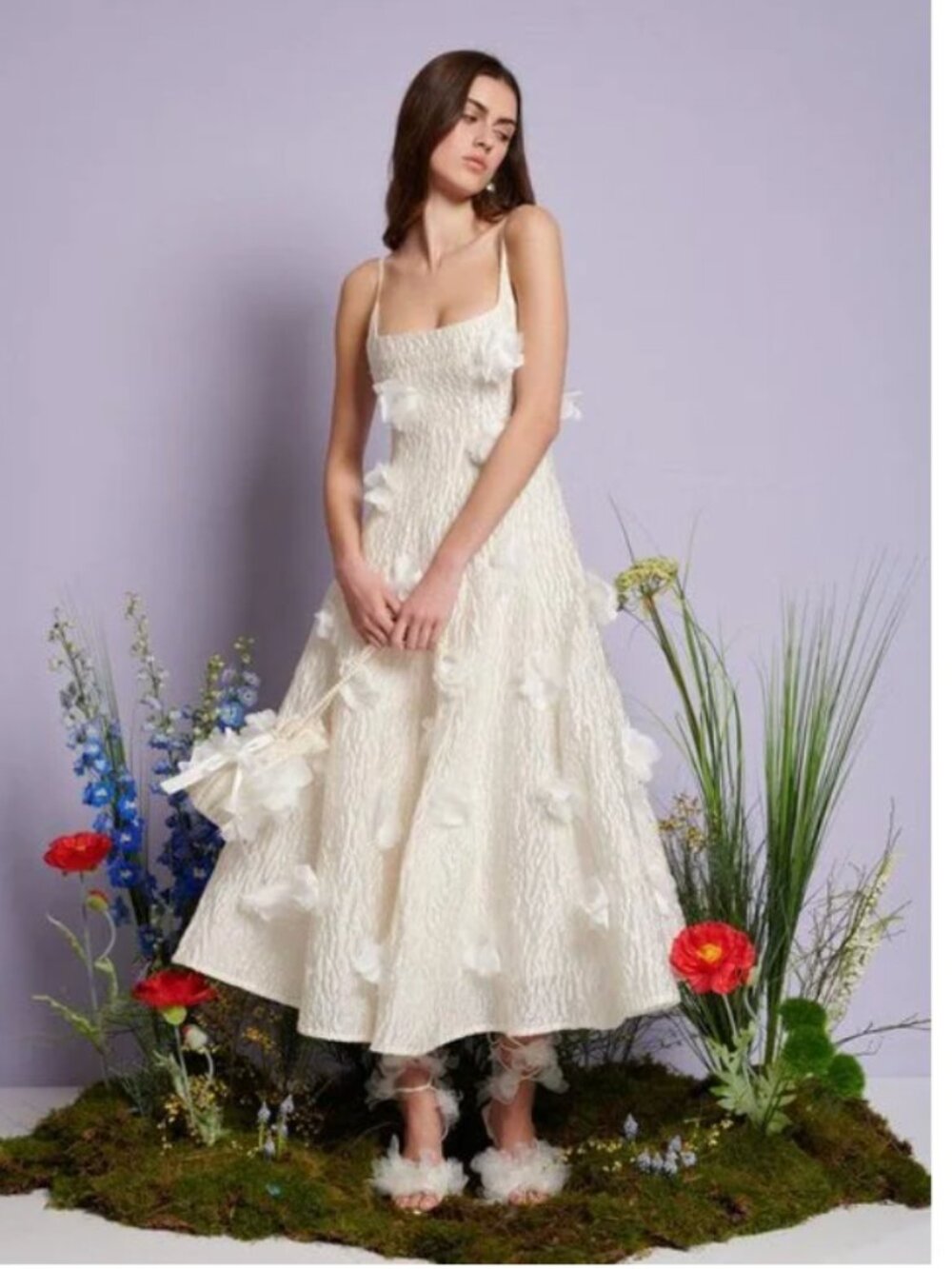 Sister Jane Petunia Bloom maxi dress in ivory